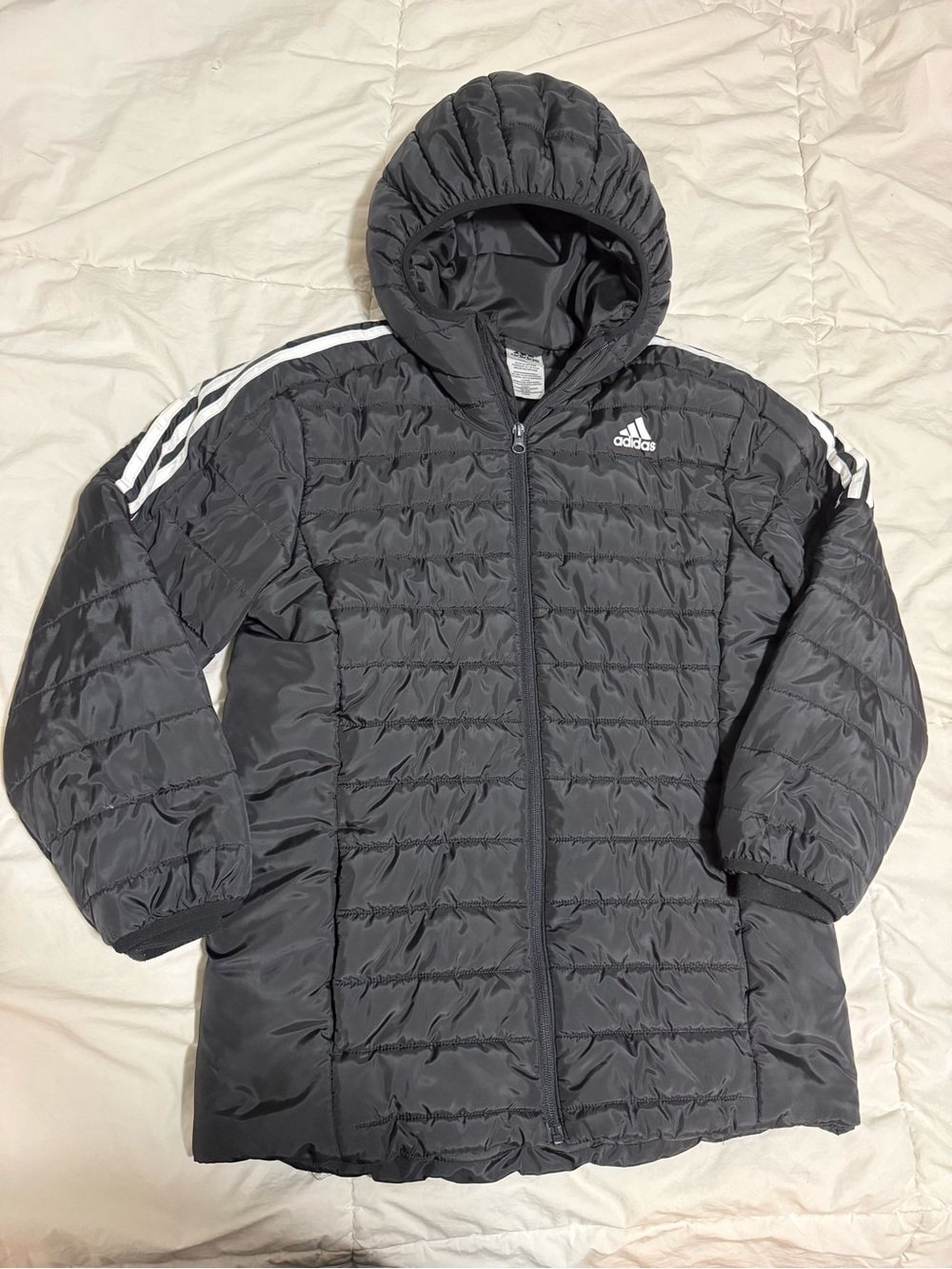 Patagonia Black Hooded Puffer Jacket for Kids